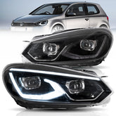 VLAND LED Headlights For 2009-2014 Volkswagen Golf 6 MK6 Australia